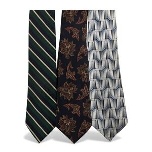 Silk and Geoffrey Bean Green, Black, and Gray Tie Collection